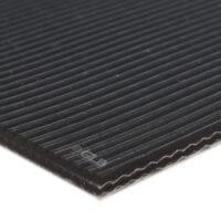#120: E-Line 2-Ply Black PVC Groovy Grip Top Conveyor Belt