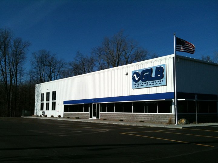 An exterior photo of Great Lakes Belting, a professional conveyor belting supplier and service company.