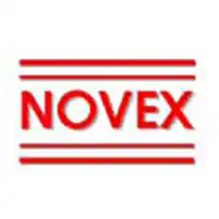 The logo of Novex.