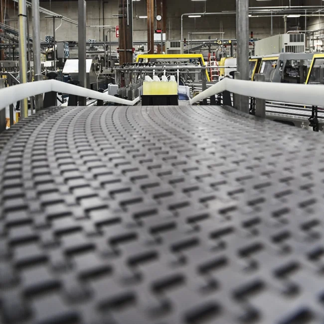 closeup of conveyor belt